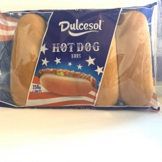 DULCESOL HOT DOG BUNS  8 x 250GR