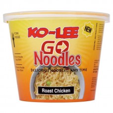 KO-LEE GO CUPS ROASTED CHINKEN NOODLE 6 x 65GR