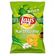 LAYS KARBOWANE ZIELONA CEBULKA(GREEN)SPRING ONION 21 x 130GR