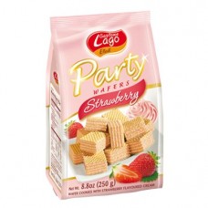 ELLEDI PARTY WAFERS STRAWBERRY 10 x 250GR