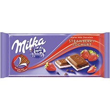 MILKA STRAWBERRY CHOC. 22 x 100GR