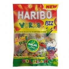 HARIBO FIZZY WORMS * 24 x 80GR